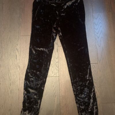 WET SEAL Vintage 90’s Black Velvet Leggings M Mecium